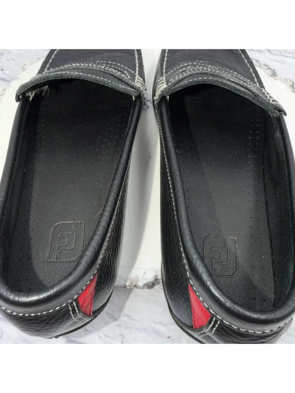 Footjoy Club Penny Loafer Men's 8 M Black Leather Casual Slip On Shoes 79047